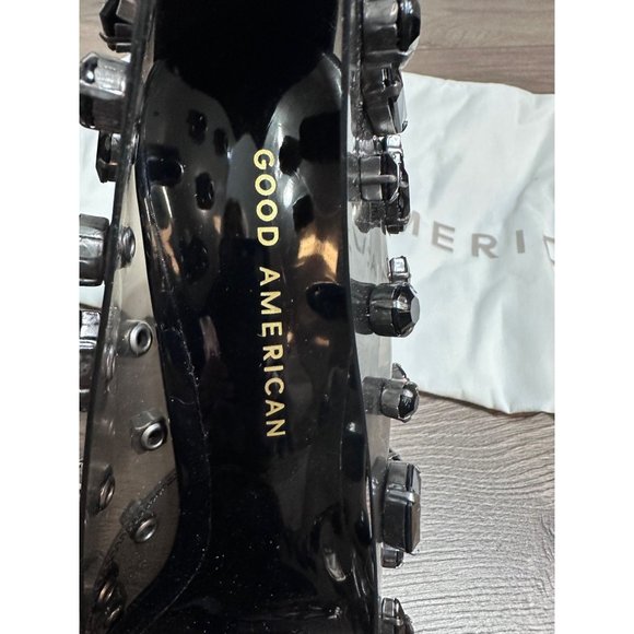 Good American Jeweled Emma Heel smoke new 7 - Picture 4 of 13